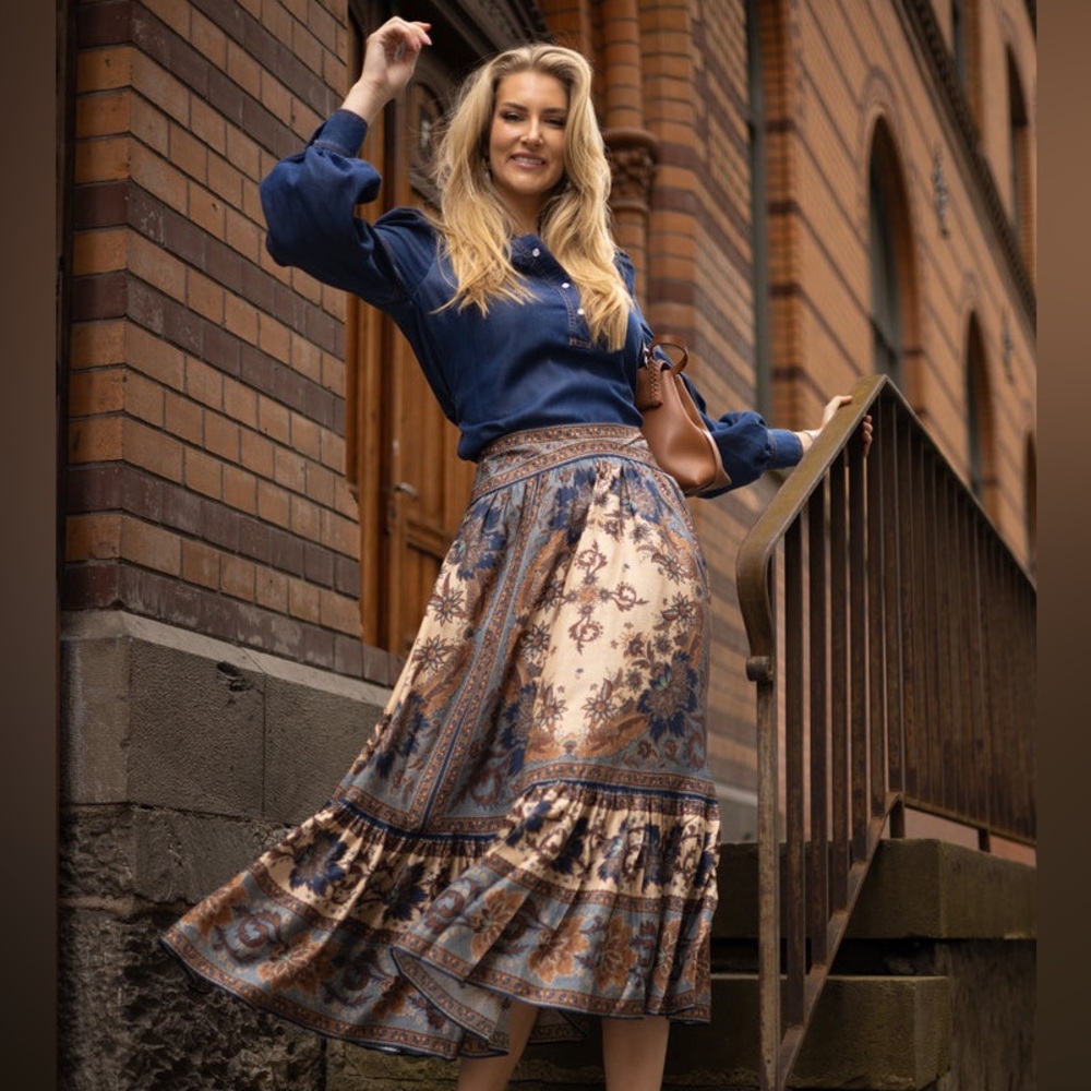Zimmermann Ascension silk midi skirt - Picture 5 of 10